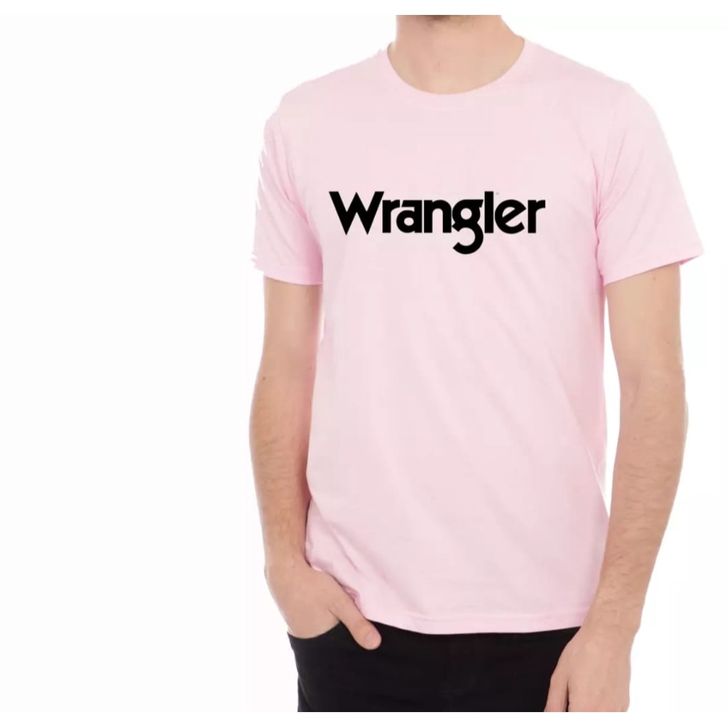 Kaos Distro Wrangler Keren Terbaru  Quality Logo Black Pakaian Distro Pria Wanita Murah Banget Best 
