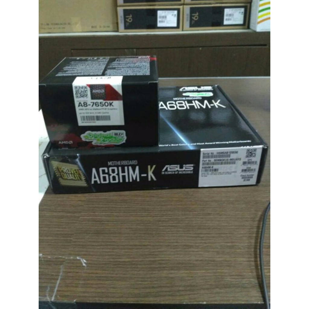 Murah Paket Processor AMD A8 7650K Box dan Motherboard Asus A68HM K
