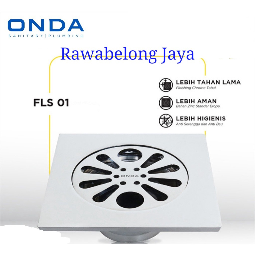 FLOOR DRAIN ONDA FLS01 STAINLESS