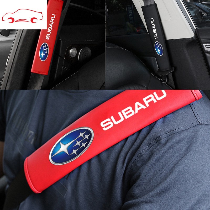 Cover Sabuk Pengaman Mobil Universal Bahan Kulit Untuk Subaru Xv Forester Brz Wrx Sti Levorg Outback