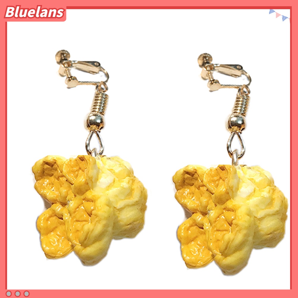 Anting Kait Gantung Wanita Desain Makanan Popcorn Untuk Pesta / Club / Hadiah