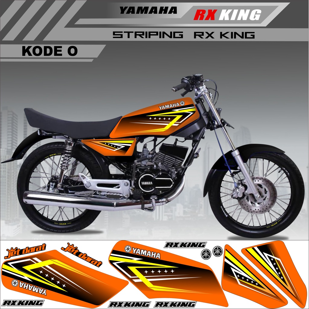 Sticker Rx King Variasi Stiker Striping Rx King Kode O