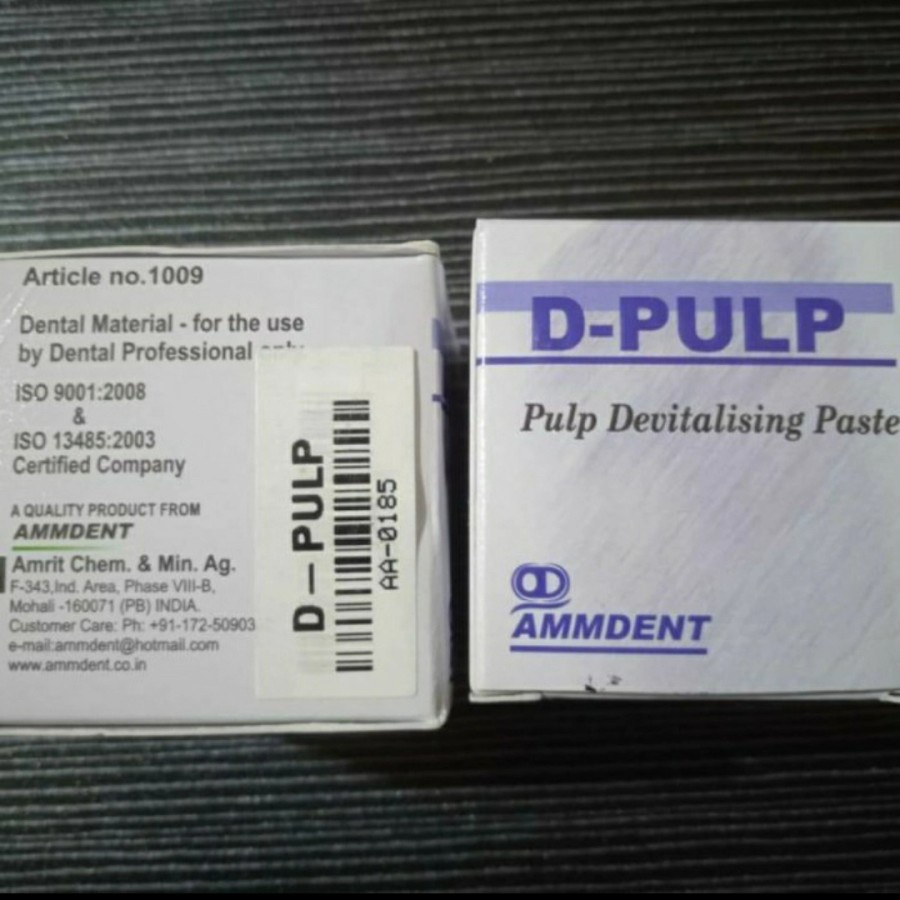 Devitalisasi Non arsen Dental D Pulp Devitalising pasta