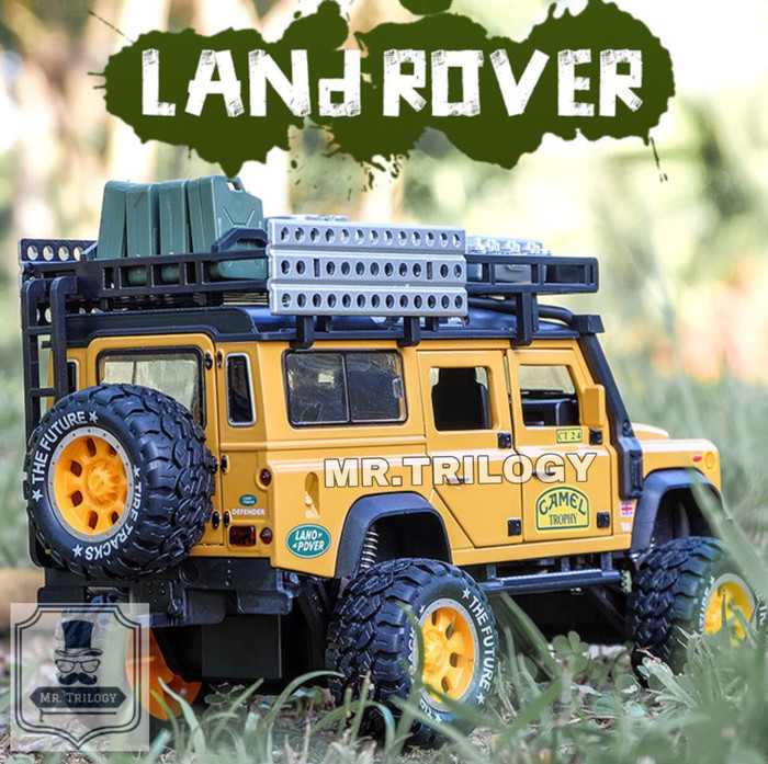 Mobil pajangan land rover camel diecast miniatur off road jeep kado