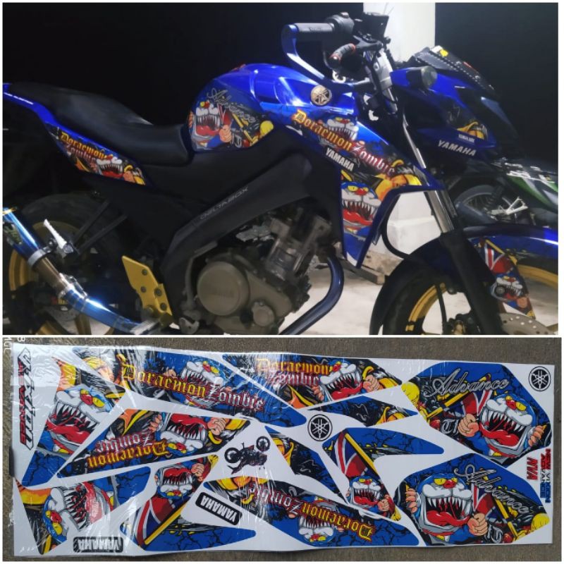 STRIPING NEW VIXION ADVANCE VARIASI DORAEMON ZOMBIE