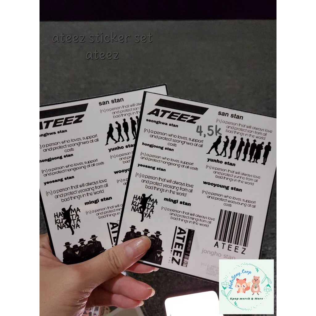 ATEEZ sticker set