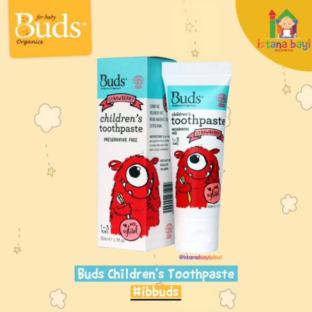 Buds Organics Toothpaste xylitol - Pasta gigi Bayi