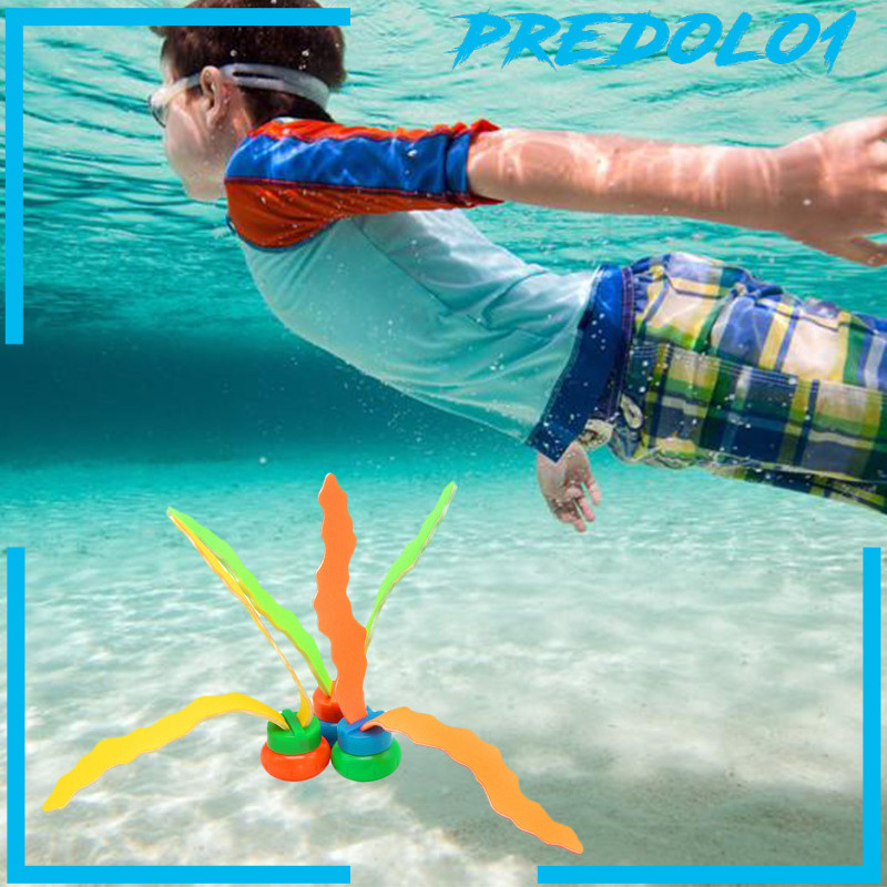 [PREDOLO1]3pcs Kids Plants Diving Toy Sea Plant Summer Sinking Swimming for Children