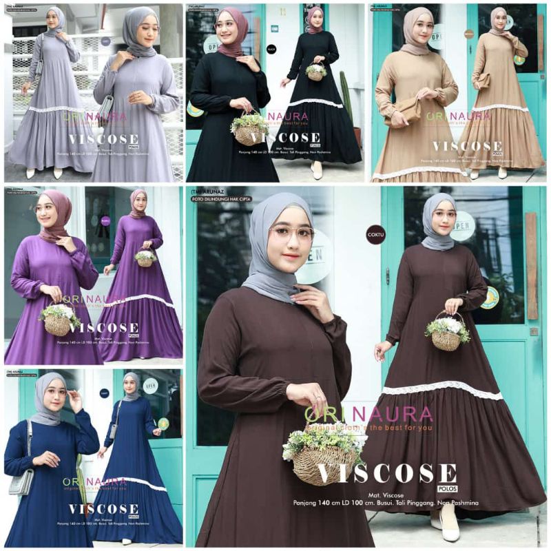 Dress Muslim Viscose midi By Ori Naura