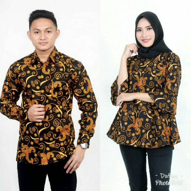 BAJU BATIK COUPLE KEMEJA BATIK COUPLE SERAGAM KERJA BATIK