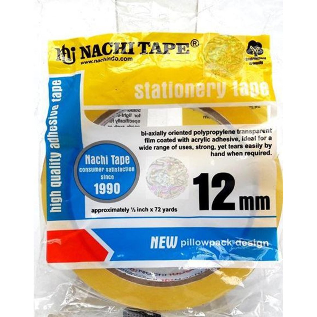 Selotip / Isolasi Bening 1/2 Inch Nachi Tape