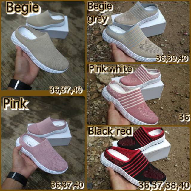 Sepatu sendal sendal wanita  sepatu slop versi korea