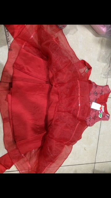 Dress anak - baju pesta anak - dress pesta anak - dress anak merah