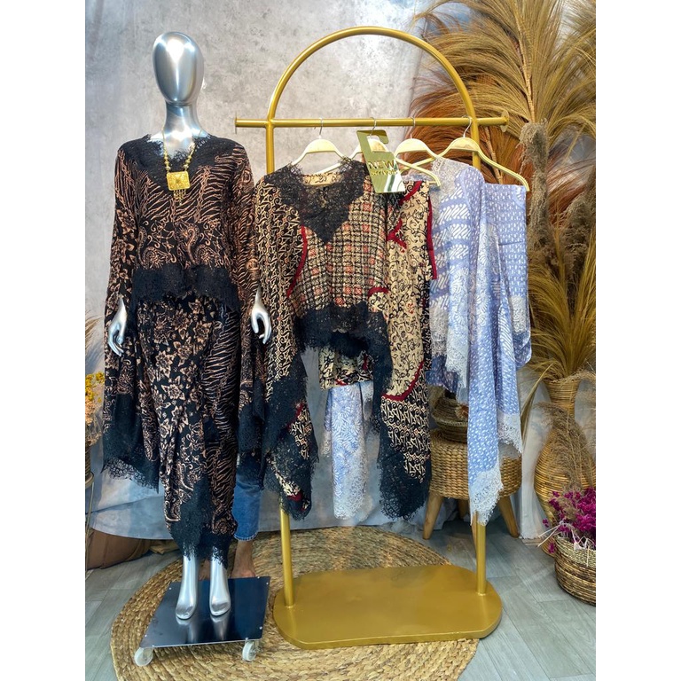 BAJU SETELAN WANITA VISCOSE SUTRA BROKAT PREMIUM