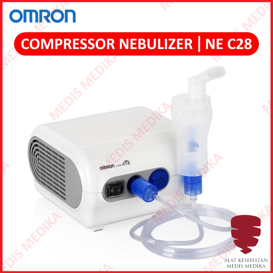 Air Compressor Nebulizer C28 C101 C801 C301 Omron ION 403C 402C 405A Alat Bantu Nafas Uap Terapi Pernafasan Asma