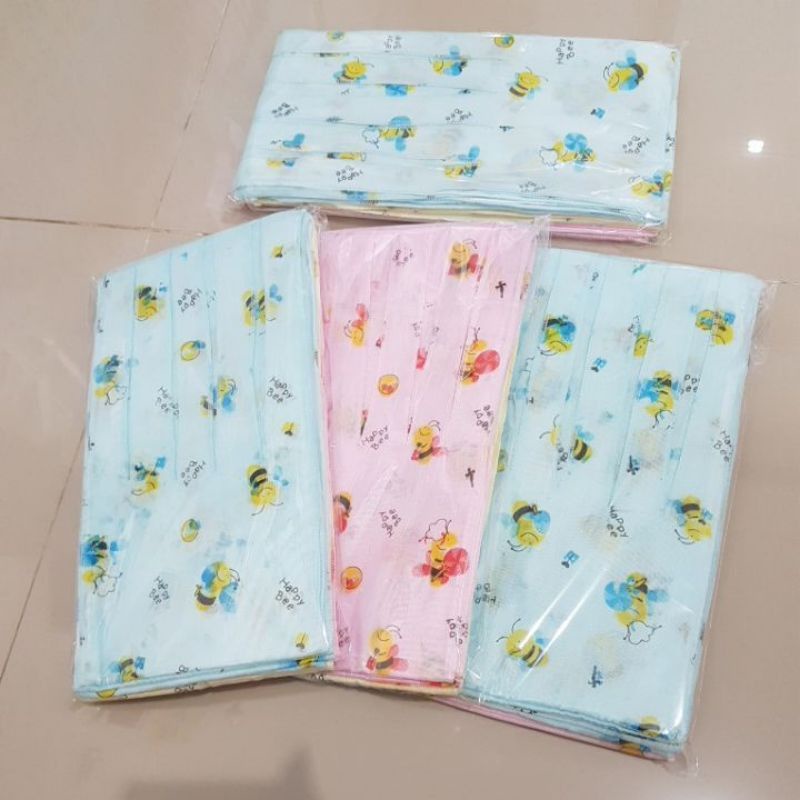 1/2 Lusin Gurita Bayi Tali Motif Putih Murah Kualitas Terbaik / Gurita Bayi Murah / Gurita Motif