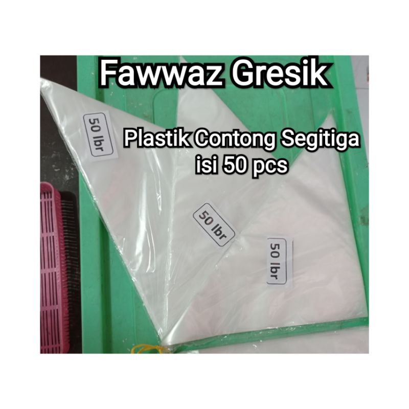 Plastik Segitiga / Piping Bag / Plastik Contong isi 50 pcs