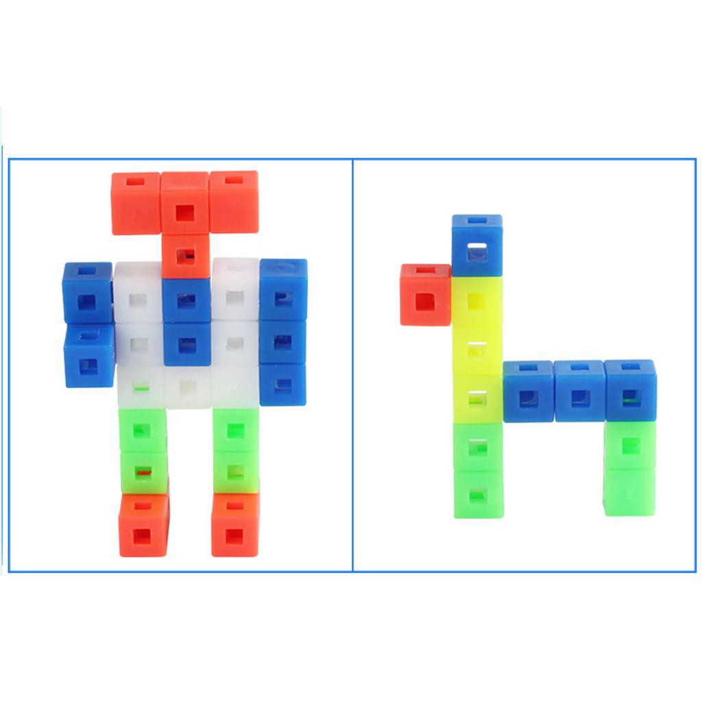 [PREDOLO1] 100pcs MathLink Counting Cubes Early Education 100pc 2cm x 2cm x 2cm cubes