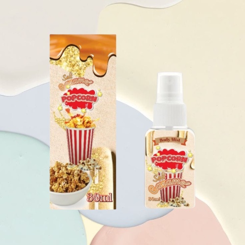 Kanzo - [BPOM] Parfum Body Mist Popcorn 30ml / Parfum Popcorn Caramel 30ml Unisex / Body Mist Popcorn 30ml
