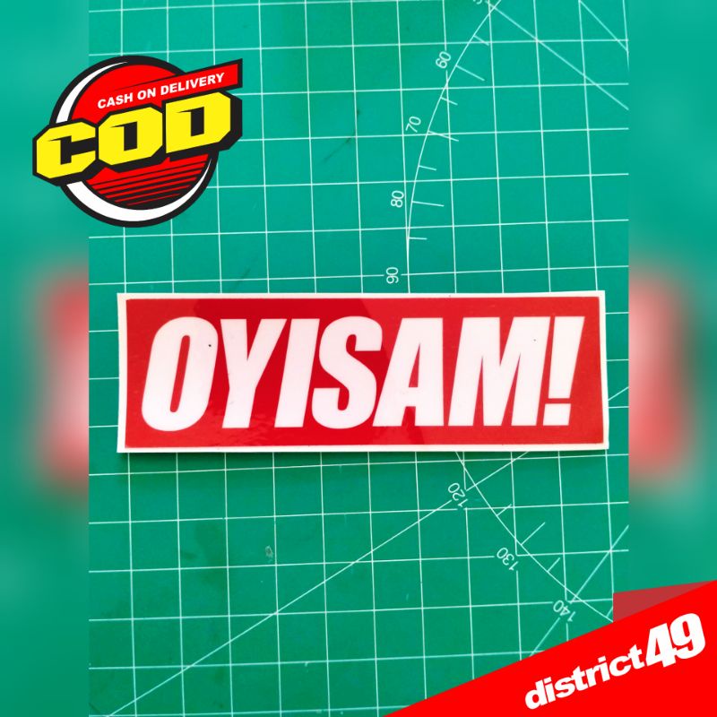 Stiker print and cut laminasi tahan air - Stiker OYISAM - Stiker Brand - Stiker Motor Mobil dan Helm