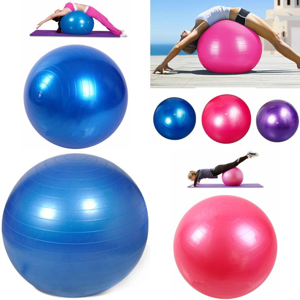 Yoga Gym Balls 65cm Bola Pilates Fitness Ball Senam Olahraga