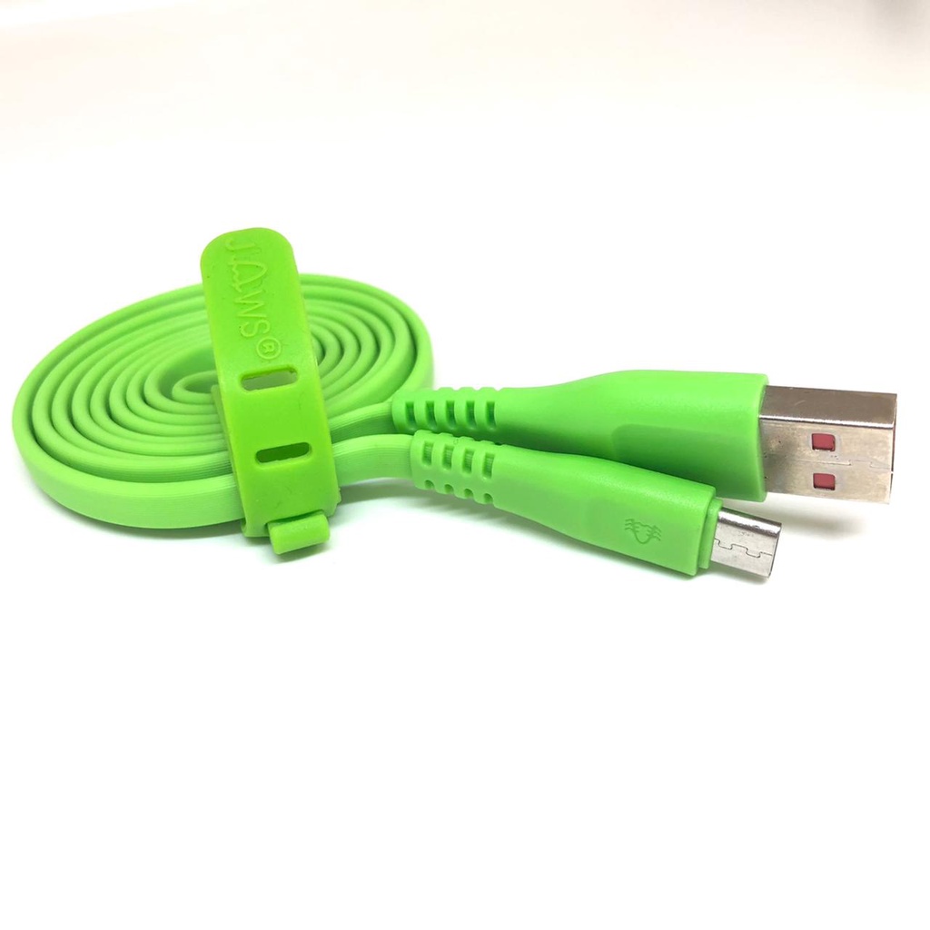 1pcs JAWS Kabel Data Macaron Micro USB V8 /1 Meter 2a kabel Data Fast Charging