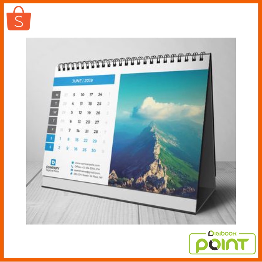 

Kalender Meja Custom - Tatakan Linen Hitam - 7 Lembar 2 Muka