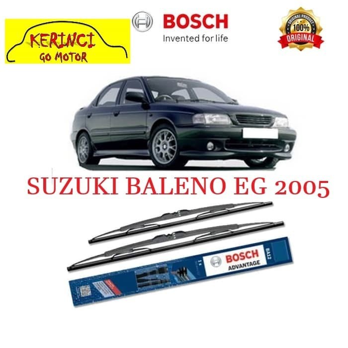 WIPER SUZUKI BALENO EG 2005 BOSCH ADVANTAGE 20&quot; &amp; 18&quot; SEPASANG WIPER