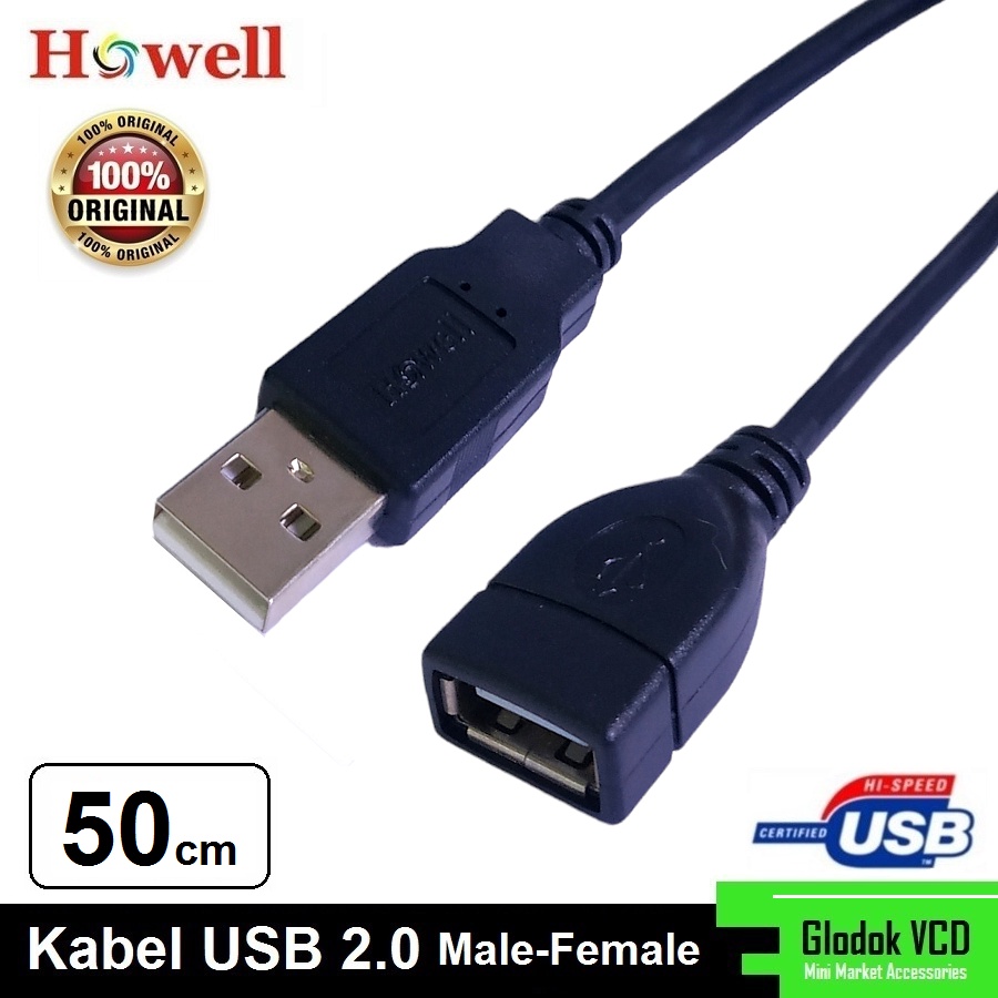 Howell Kabel USB Extension 50cm