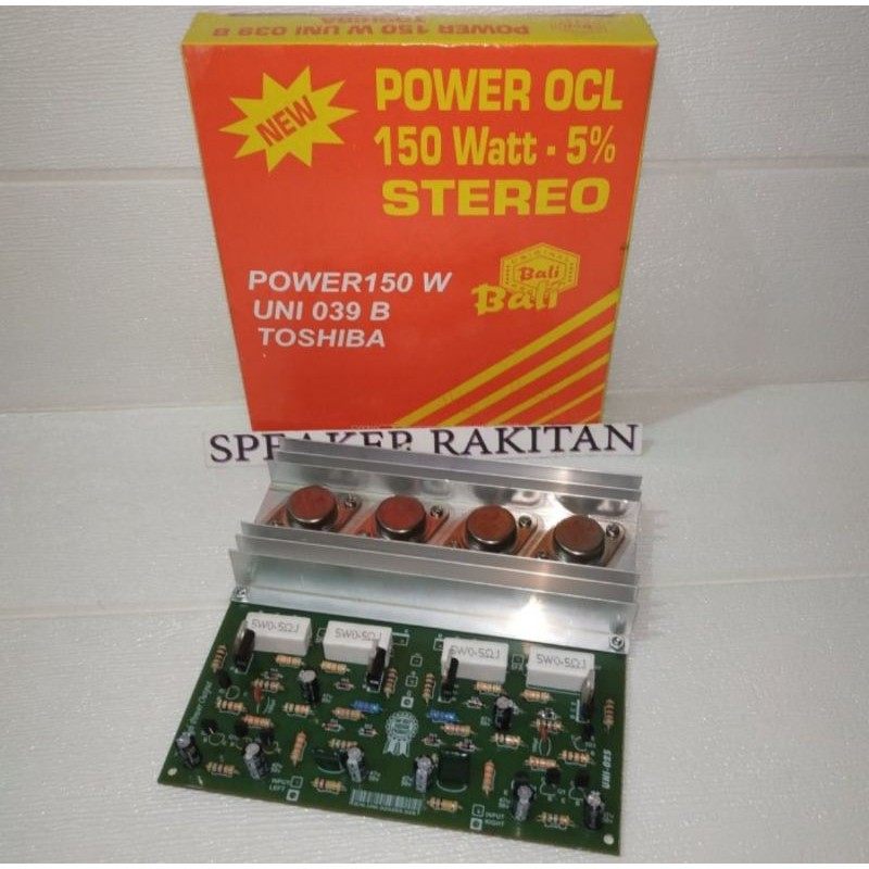 Kit Power Amplifier Stereo OCL 2x150W tr Jengkol