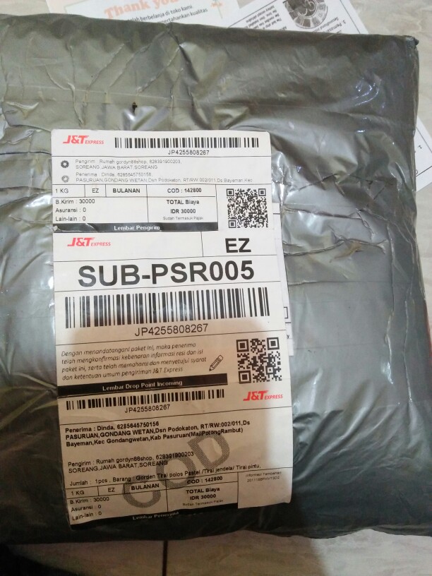 Gorden Blackout Tirai Polos Imfort / Tirai Jendela/ Tirai Pintu Rumah