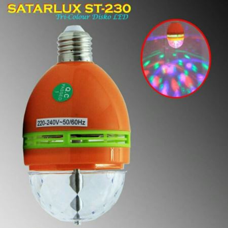 Lampu Disco LED Putar Full Color Starlux 3 Watt ST230RGB - Lampu Disko Putar E27 Warna Warni