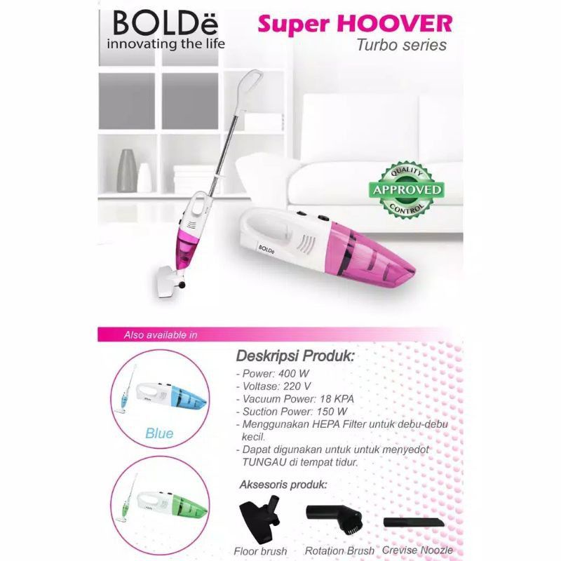 Bolde Vacumm Cleaner Super Hoover Turbo Series