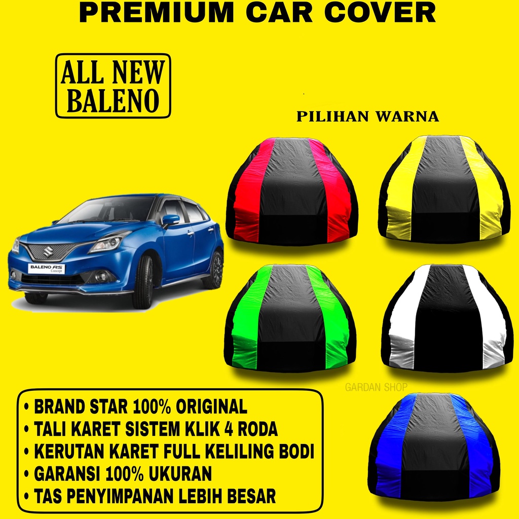 Body Cover ALL NEW BALENO Sarung Strip 2 WARNA Penutup Pelindung Bodi Mobil All New Baleno PREMIUM