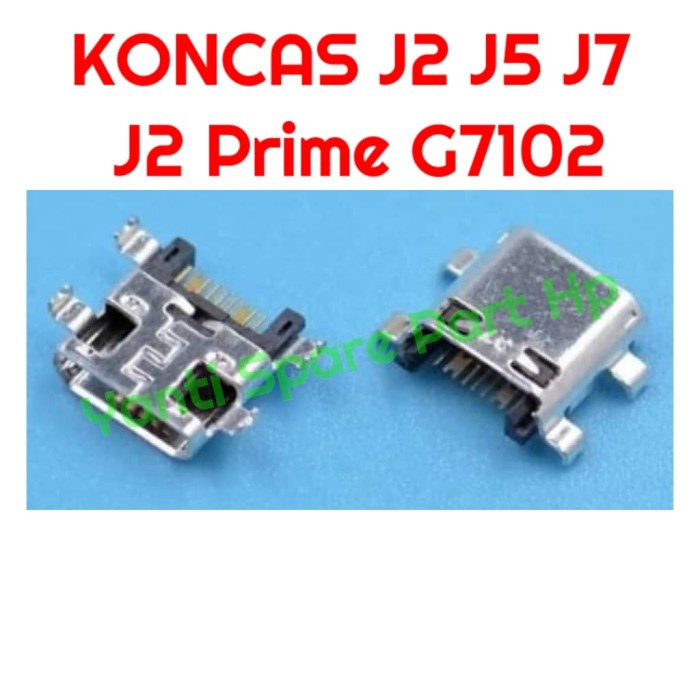 Konektor Charger Samsung J2 J3 J5 J2 Prime G7102 New