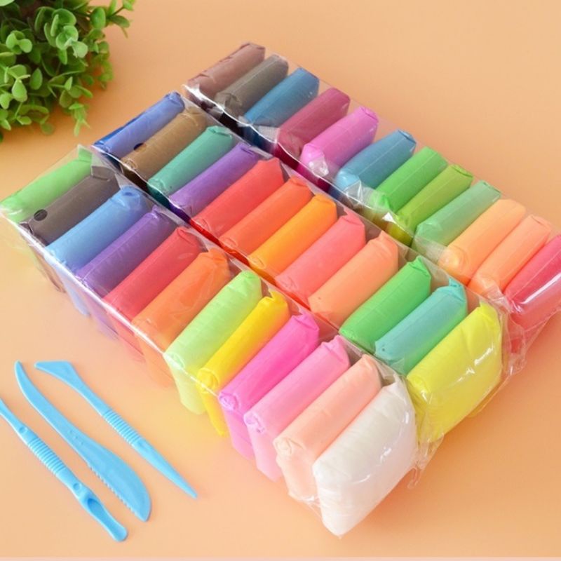 1PACK 12 warna mainan clay set lilin plastisin mainan tangan anak