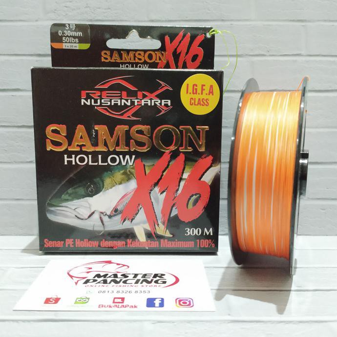 Senar Pe Relix Nusantara Samson X16 Pe 3 - 300M