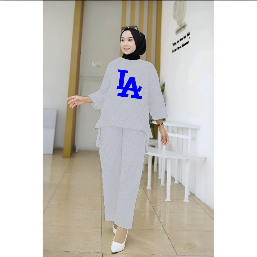 Setelan Tunik Muslim LA/ Blouse Wanita