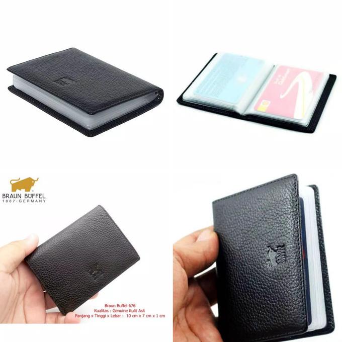 

HOT PROMO Dompet kartu/card holder kulit Braun Buffel 20 slot plastik