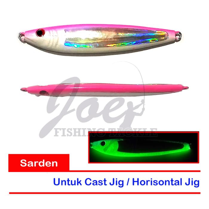 Sardines 100Gr Pink Hologram Gid - Home Made Metal Jig