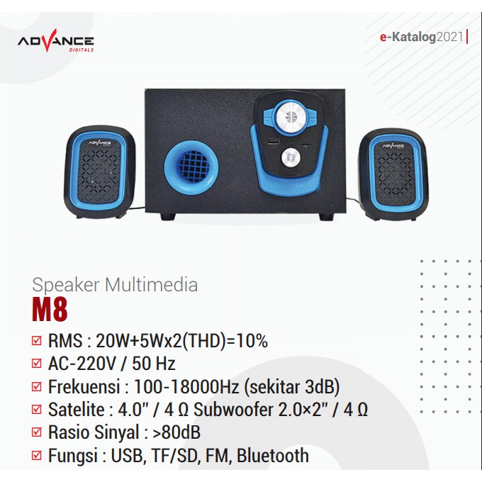 Speaker ADVANCE M8 BT(Bluetooth)
