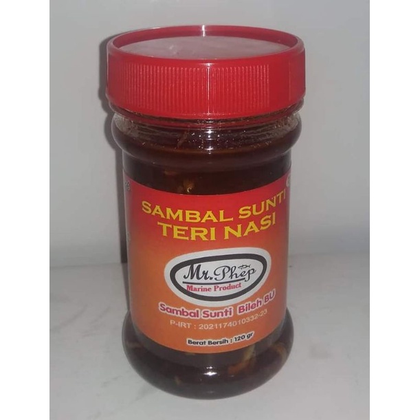 

Mr. Phep - Sambal Sunti Teri Nasi (Sambal Sunti Teri medan) siap saji khas Aceh, 120 gr.