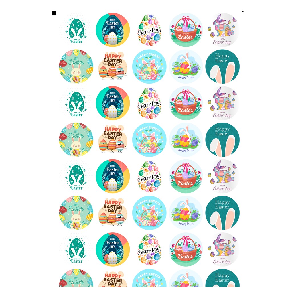 

Min Order 6 Lembar | Paskah Sticker | Label Stiker Easter | Passover Day | Tempelan Hadiah