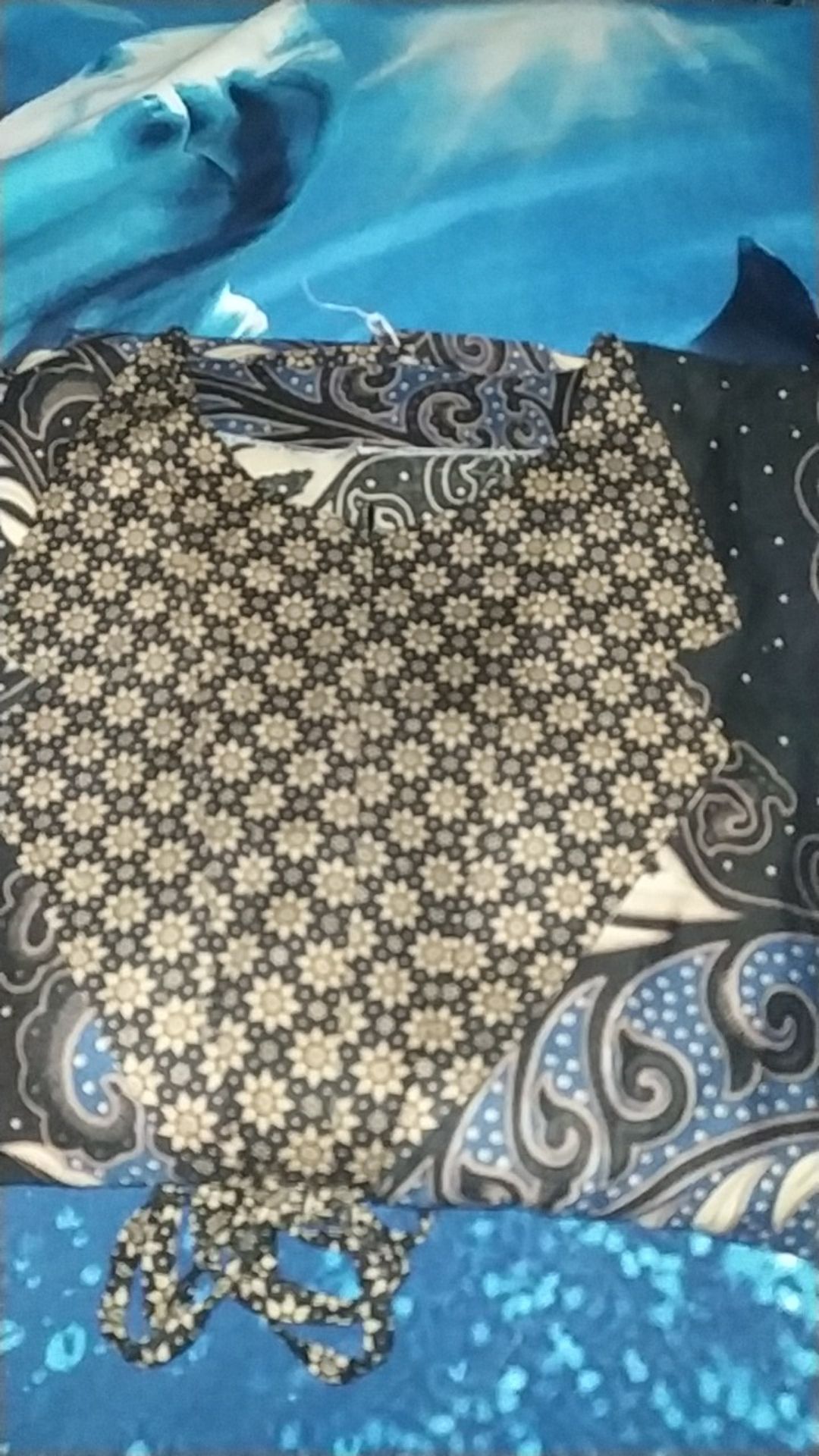 Batik Couple Keluarga - Batik Sarimbit Gamis Family Set Lengkap