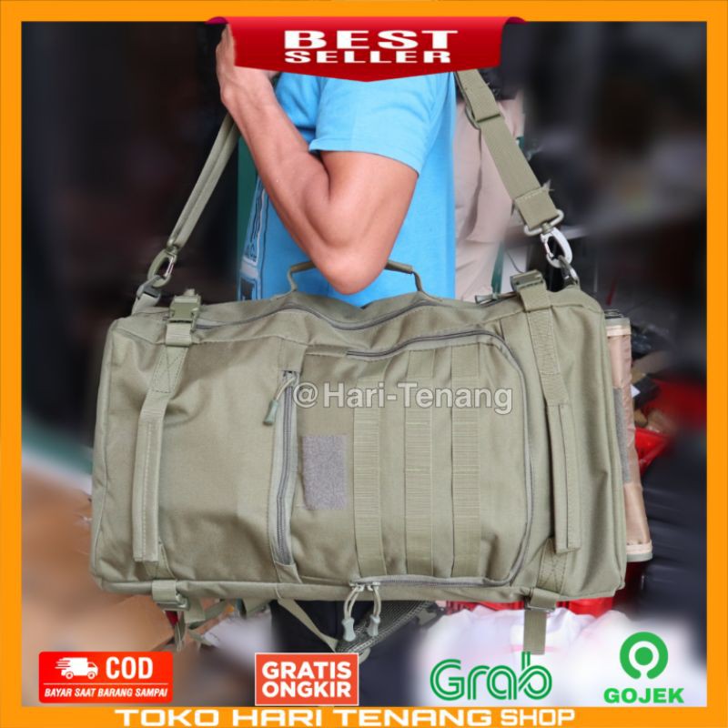 TAS RANSEL W025 HIJAU IMPORT TAS SELEMPANG TACTICAL