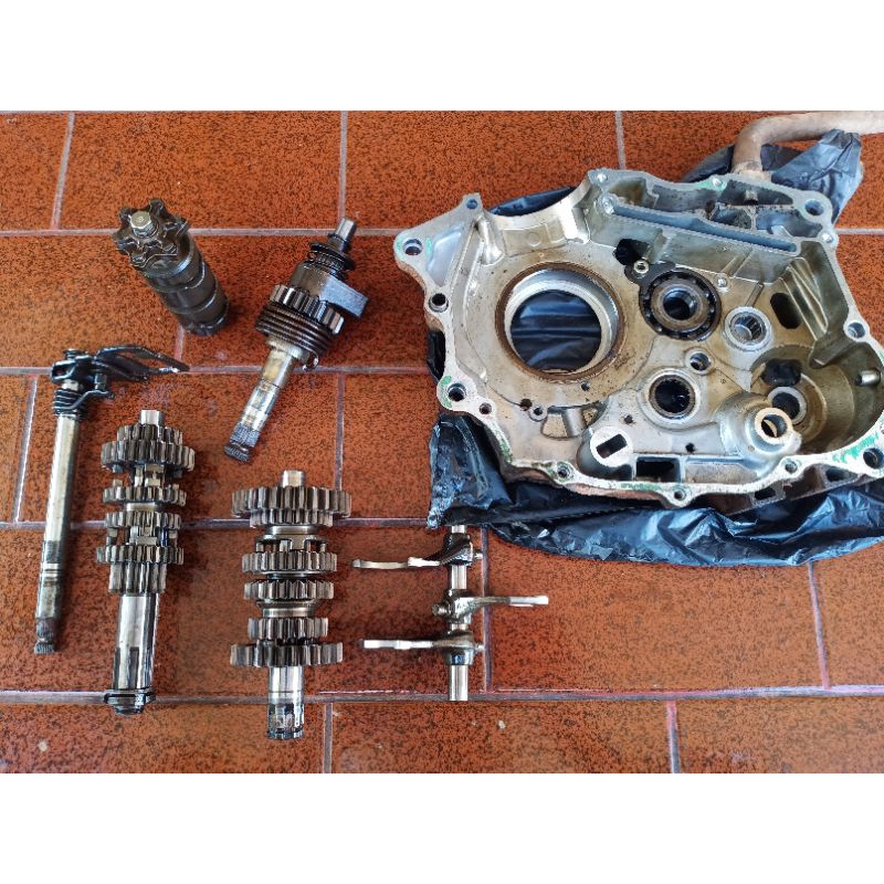 GEAR BOX GEAR GIGI RASIO TRANSMISI FULL SET KOMPLIT HONDA TIGER REVO ORIGINAL LEPASAN MOTOR