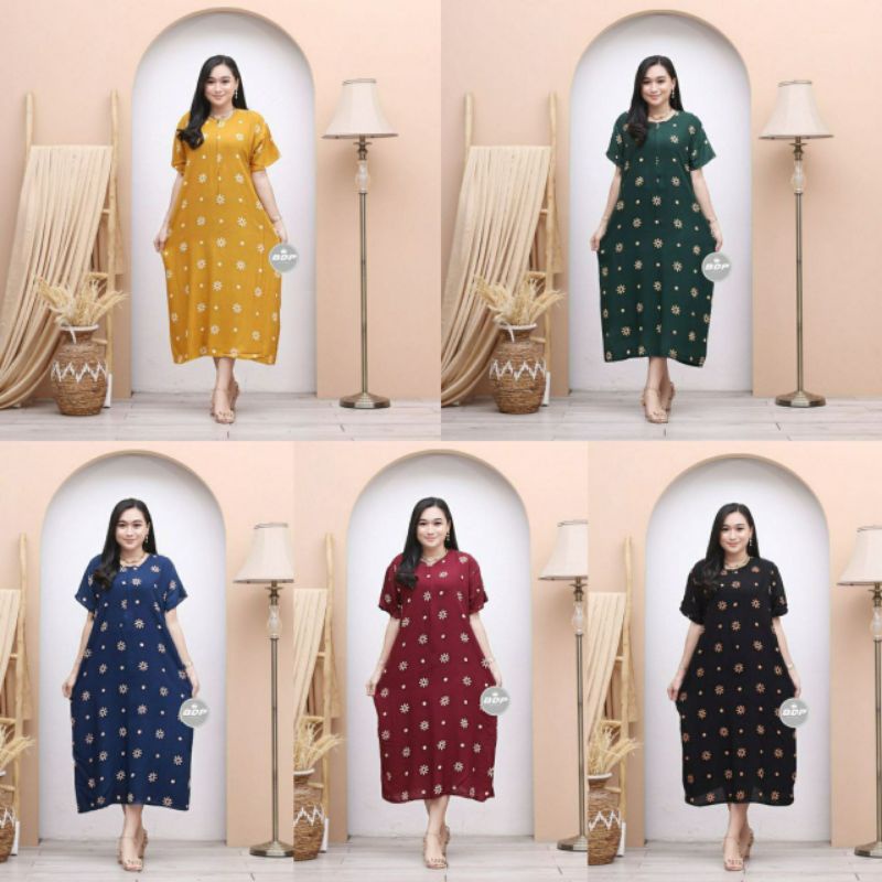 Daster Batik Lengan Pendek Baju Tidur Batik Busui Adem Nyaman Daster Batik murah