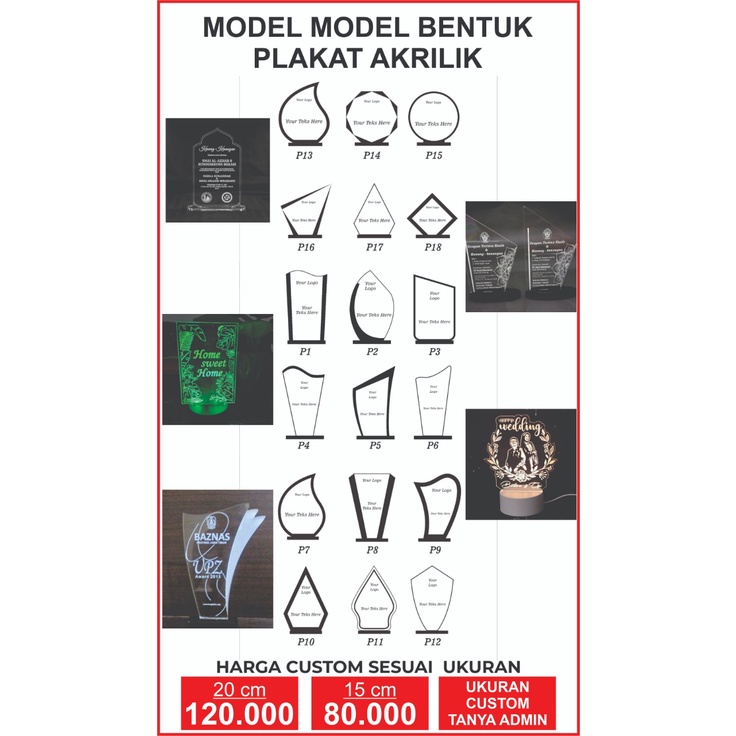 

PLAKAT AKRILIK / LED AKRILIK / LAMPU TIDUR AKRILIK CUSTOM MURAH