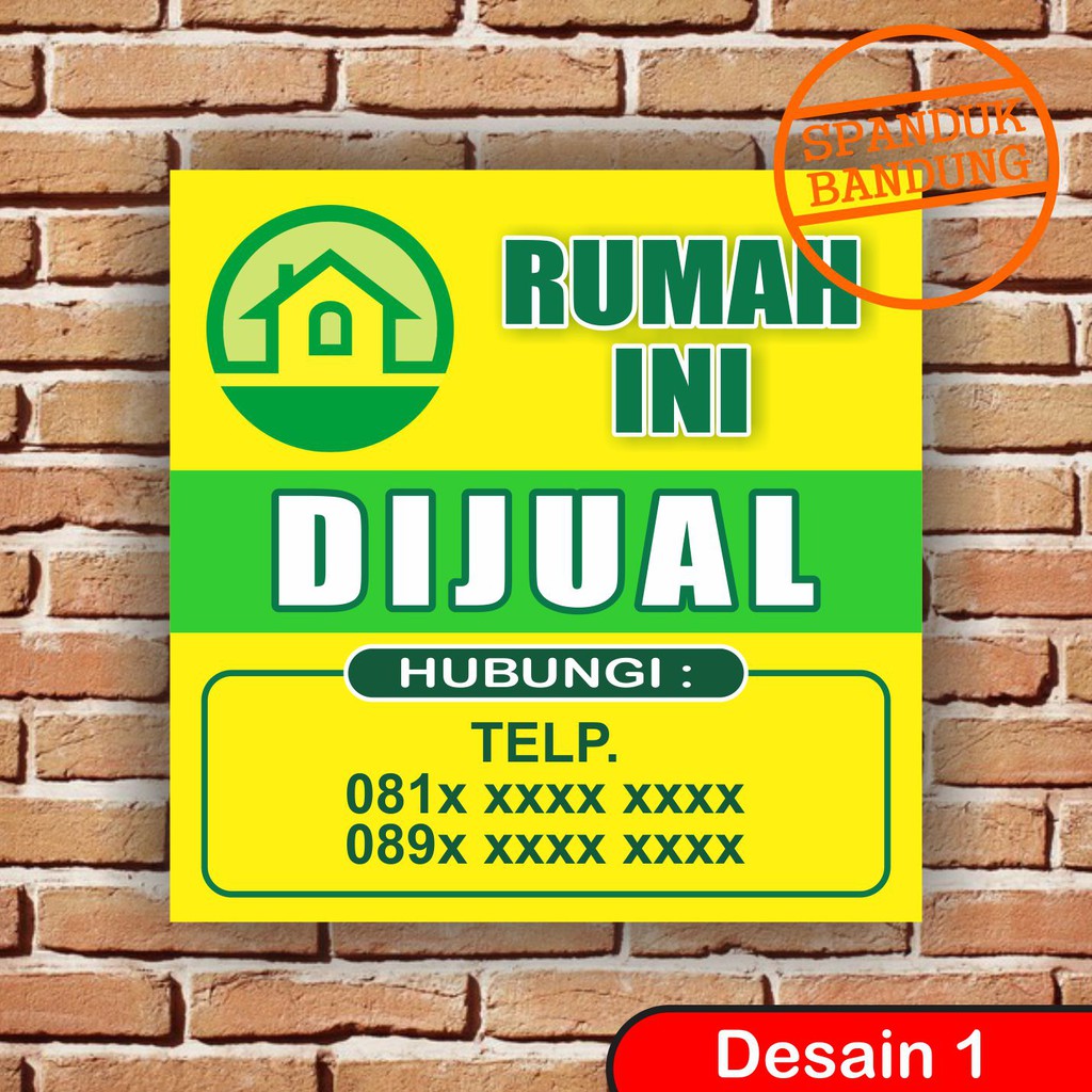 Spanduk Dijual Spanduk Rumah Dijual Dijual Rumah Spanduk Dijual Tema Desain Hijau Shopee Indonesia