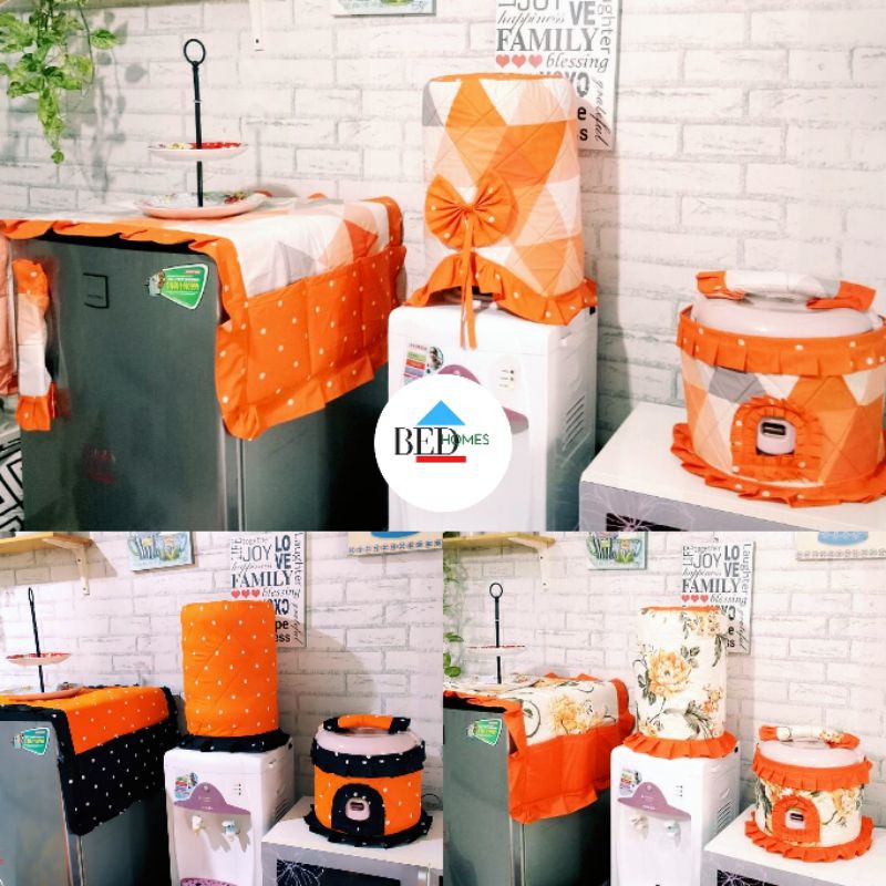 GKM Lapis busa 5mm Sarung Galon, Tutup Kulkas, Sarung Magicom Orange